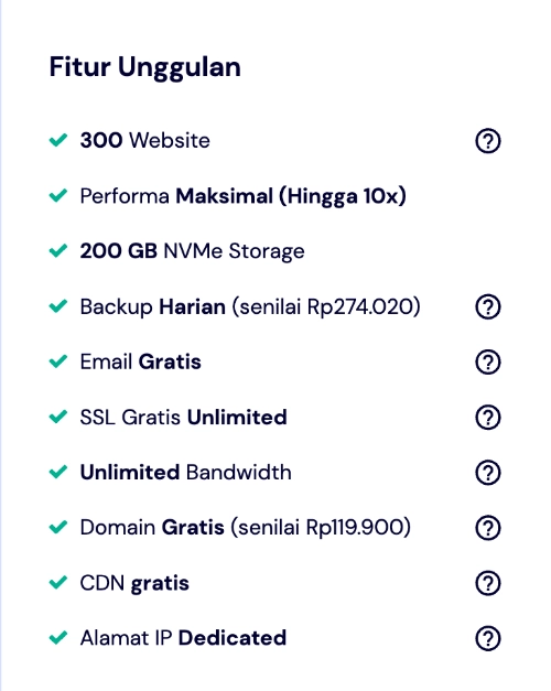 Cloud Hosting Fitur